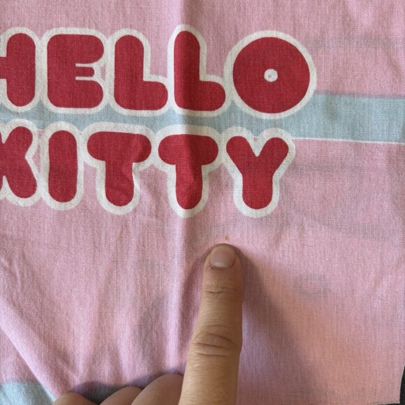 Vintage Hello Kitty Pillow case (1) Standard Hearts Stars Pink Y2k Sanrio Kawaii - Picture 5 of 9